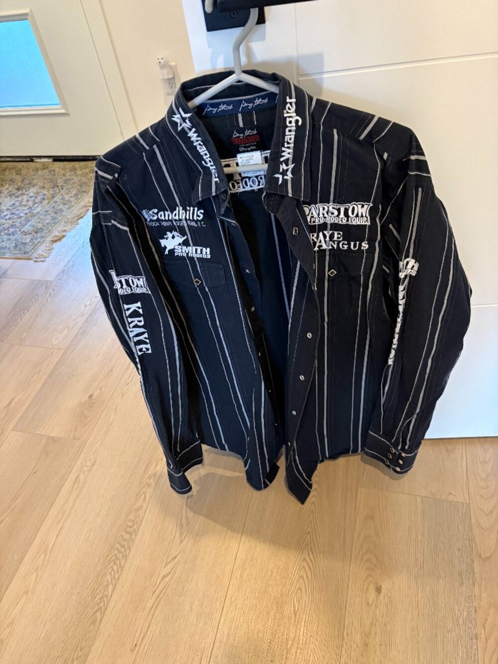 Genuine Rodeo Contestant Shirt multiple sponsor embroidery